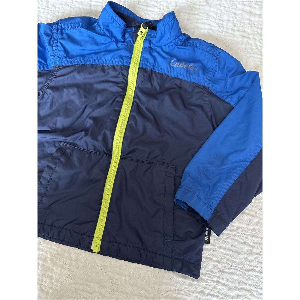Cabela’s Polartec Blue Full Zip Fleece Lined Winter Jacket Youth Boys 2T